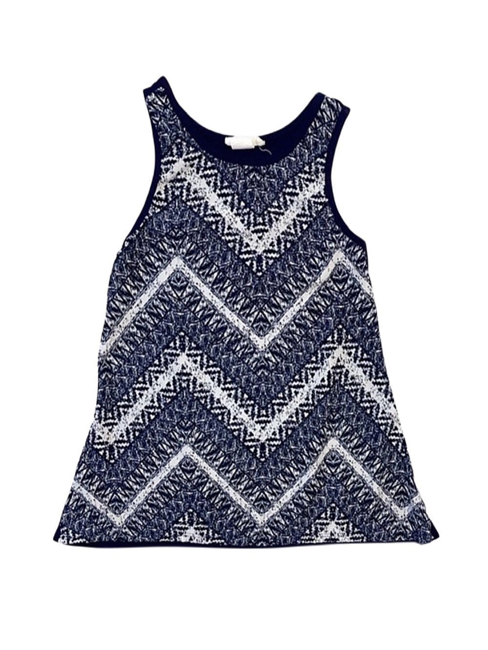 BTWEEN Girl's Dark Blue Chevron Tank Top Size 10